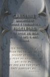 Pierre tombale de Caroline Padelford