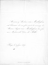 Annonce de mariage d'Auguste van Maldeghem avec Claire de Prelle, Bruges, 4 juin 1874. Annonce de mariage d'Auguste van Maldeghem avec Claire de Prelle, Bruges, 4 juin 1874.