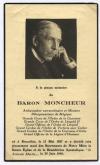 A la pieuse mémoire du Baron Ludovic Moncheur